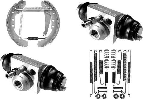 MGA PM677574 - Комплект тормозных колодок, барабанные autospares.lv