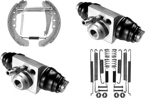 MGA PM677573 - Комплект тормозных колодок, барабанные autospares.lv