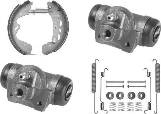 MGA PM864845 - Комплект тормозных колодок, барабанные autospares.lv