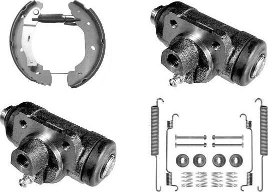 MGA PM790471 - Комплект тормозных колодок, барабанные autospares.lv