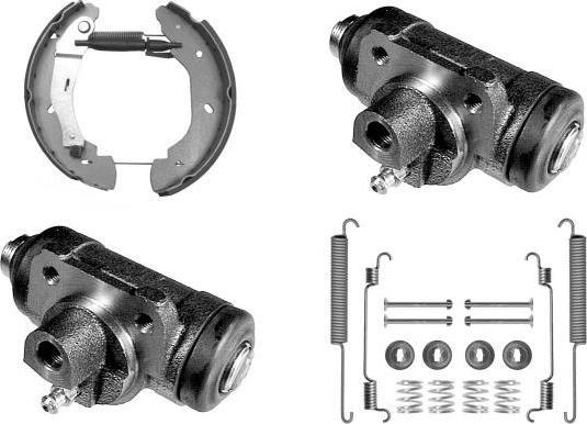 MGA PM791471 - Комплект тормозных колодок, барабанные autospares.lv