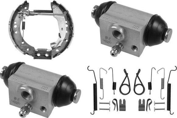 MGA PM783974 - Комплект тормозных колодок, барабанные autospares.lv