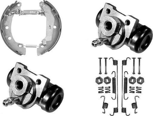 MGA PM737680 - Комплект тормозных колодок, барабанные autospares.lv