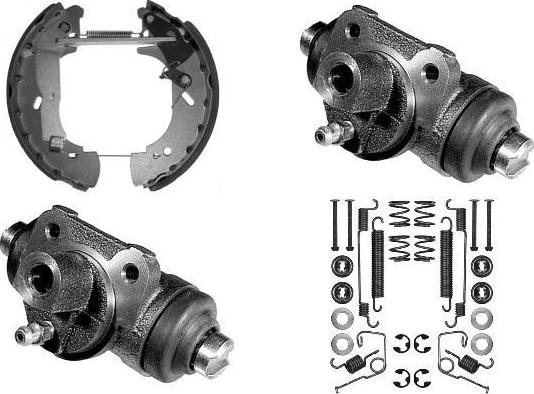 MGA PM724469 - Комплект тормозных колодок, барабанные autospares.lv