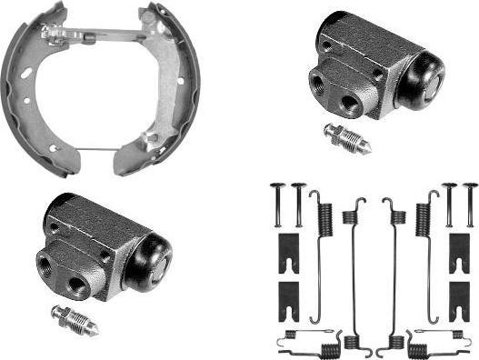 MGA PM720466 - Комплект тормозных колодок, барабанные autospares.lv