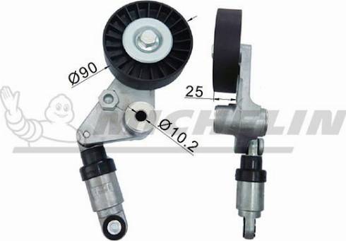 MICHELIN EngineParts SMAMP04468 - Ролик, поликлиновый ремень autospares.lv