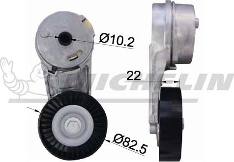 MICHELIN EngineParts SMAMP04338 - Натяжитель, поликлиновый ремень autospares.lv