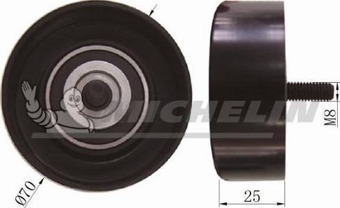 MICHELIN EngineParts SMAMP04320 - Ролик, поликлиновый ремень autospares.lv