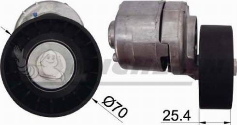 MICHELIN EngineParts SMAMP04327 - Натяжитель, поликлиновый ремень autospares.lv