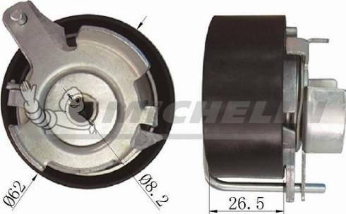 MICHELIN EngineParts SMAMP04371 - Натяжной ролик, зубчатый ремень ГРМ autospares.lv