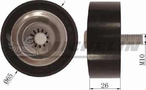 MICHELIN EngineParts SMAMP01060 - Ролик, поликлиновый ремень autospares.lv