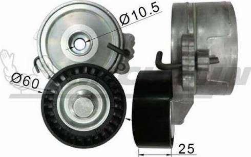 MICHELIN EngineParts SMAMP03449 - Натяжитель, поликлиновый ремень autospares.lv