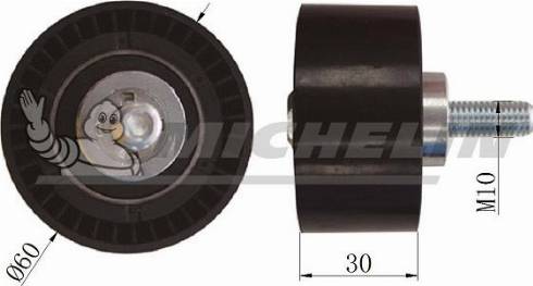 MICHELIN EngineParts SMAMP03010 - Направляющий ролик, зубчатый ремень ГРМ autospares.lv