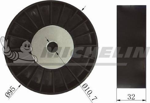 MICHELIN EngineParts SMAMP03020 - Ролик, поликлиновый ремень autospares.lv