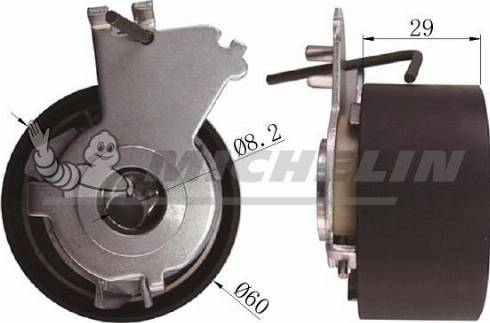 MICHELIN EngineParts SMAMP03399 - Натяжной ролик, зубчатый ремень ГРМ autospares.lv