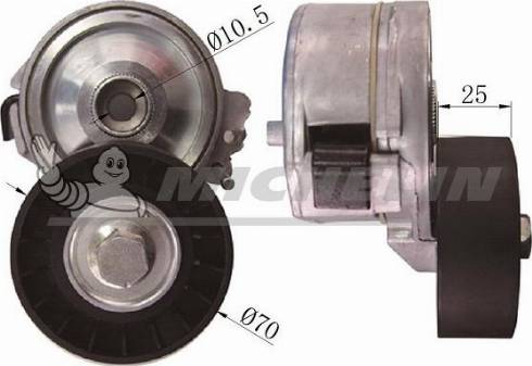 MICHELIN EngineParts SMAMP03344 - Натяжитель, поликлиновый ремень autospares.lv