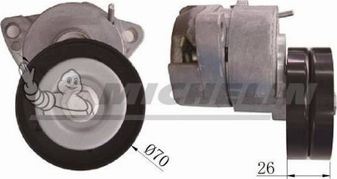 MICHELIN EngineParts SMAMP03304 - Натяжитель, поликлиновый ремень autospares.lv