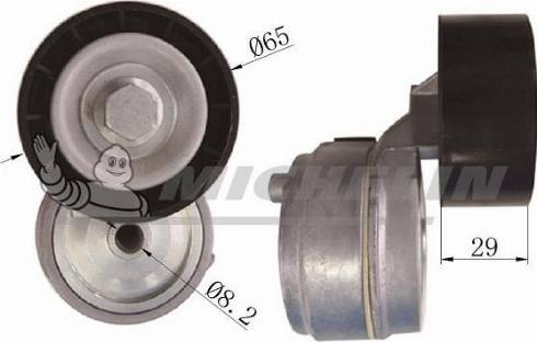 MICHELIN EngineParts SMAMP03338 - Натяжитель, поликлиновый ремень autospares.lv