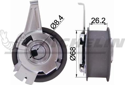 MICHELIN EngineParts SMAMP02440 - Натяжной ролик, зубчатый ремень ГРМ autospares.lv