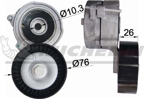 MICHELIN EngineParts SMAMP02435 - Натяжитель, поликлиновый ремень autospares.lv