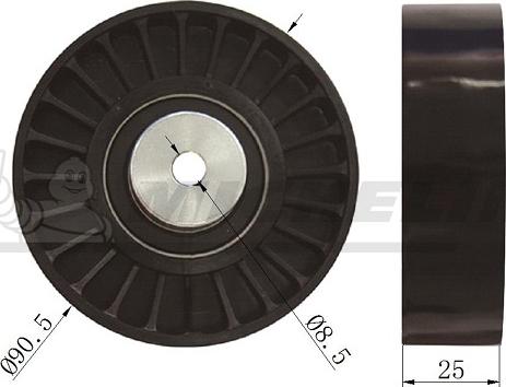 MICHELIN EngineParts SMAMP02010 - Ролик, поликлиновый ремень autospares.lv