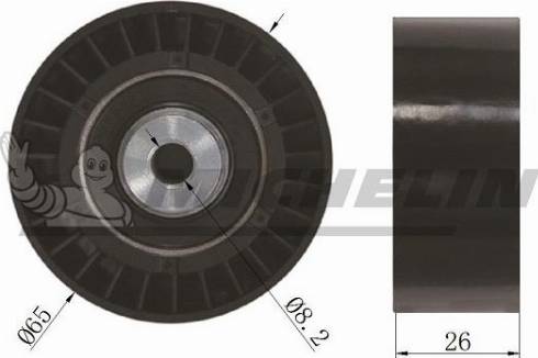 MICHELIN EngineParts SMAMP02022 - Ролик, поликлиновый ремень autospares.lv