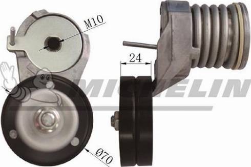 MICHELIN EngineParts SMAMP02366 - Натяжитель, поликлиновый ремень autospares.lv