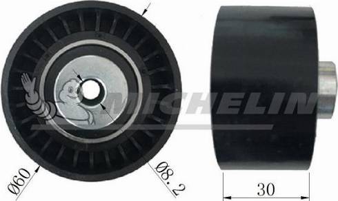 MICHELIN EngineParts SMAMP18009 - Направляющий ролик, зубчатый ремень ГРМ autospares.lv