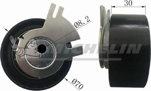 MICHELIN EngineParts SMAMP18016 - Натяжной ролик, зубчатый ремень ГРМ autospares.lv