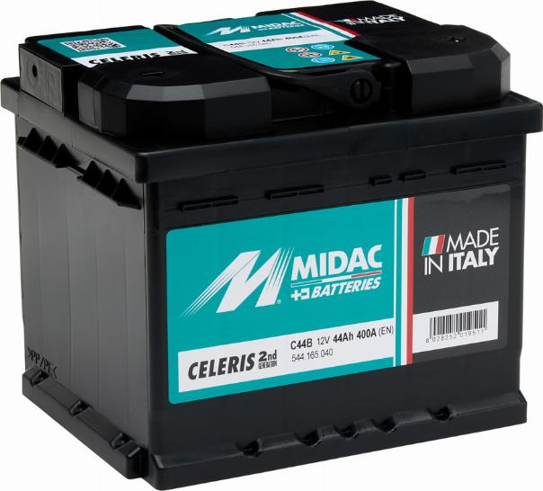MIDAC C44B - Стартерная аккумуляторная батарея, АКБ autospares.lv