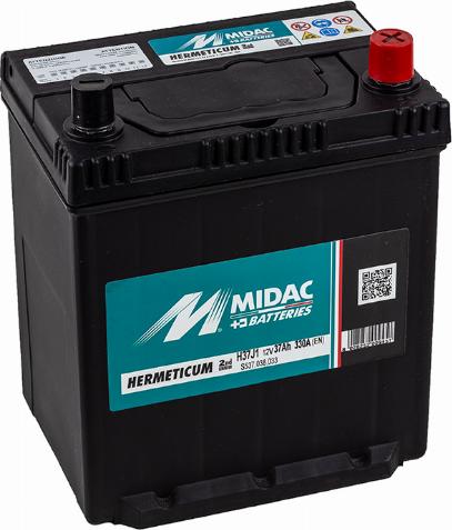 MIDAC H37J1 - Стартерная аккумуляторная батарея, АКБ autospares.lv