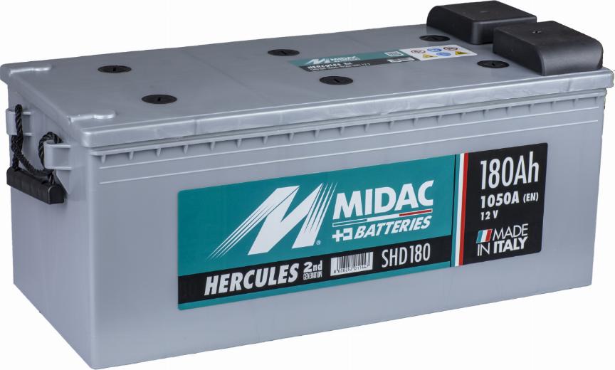 MIDAC SHD180 - Стартерная аккумуляторная батарея, АКБ autospares.lv