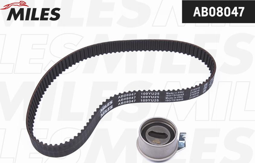 Miles AB08047 - Комплект зубчатого ремня ГРМ autospares.lv