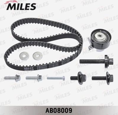 Miles AB08009 - Комплект зубчатого ремня ГРМ autospares.lv