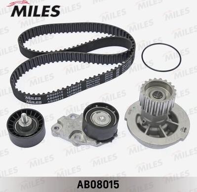 Miles AB08015 - Водяной насос + комплект зубчатого ремня ГРМ autospares.lv