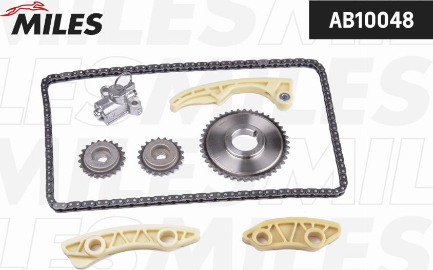 Miles AB10048 - Комплект цепи привода распредвала autospares.lv