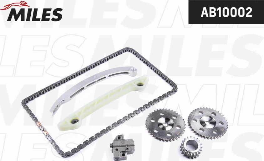 Miles AB10002 - Комплект цепи привода распредвала autospares.lv