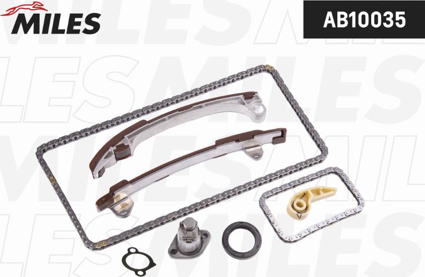 Miles AB10035 - Комплект цепи привода распредвала autospares.lv