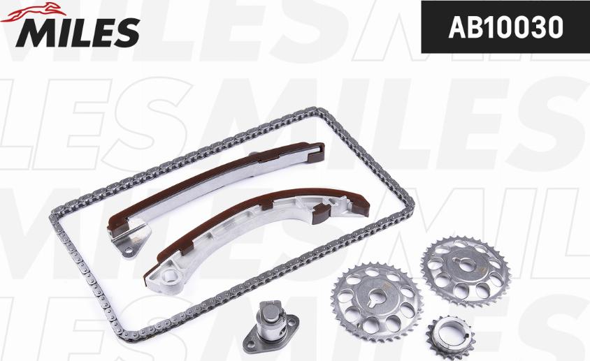 Miles AB10030 - Комплект цепи привода распредвала autospares.lv