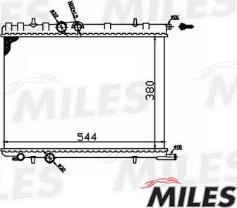 Miles ACRM049 - Радиатор, охлаждение двигателя autospares.lv