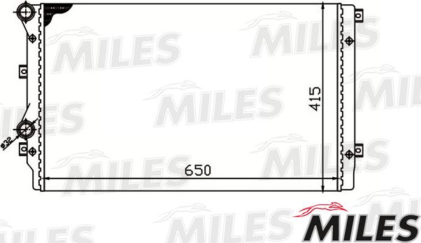 Miles ACRM071 - Радиатор, охлаждение двигателя autospares.lv