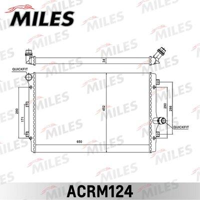 Miles ACRM124 - Радиатор, охлаждение двигателя autospares.lv