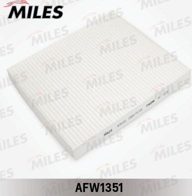 Miles AFW1351 - Фильтр воздуха в салоне autospares.lv