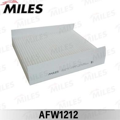 Miles AFW1212 - Фильтр воздуха в салоне autospares.lv