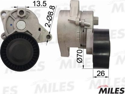 Miles AG00062 - Натяжитель, поликлиновый ремень autospares.lv