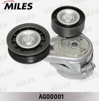 Miles AG00001 - Натяжитель, поликлиновый ремень autospares.lv