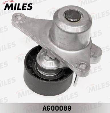 Miles AG00089 - Натяжитель, поликлиновый ремень autospares.lv