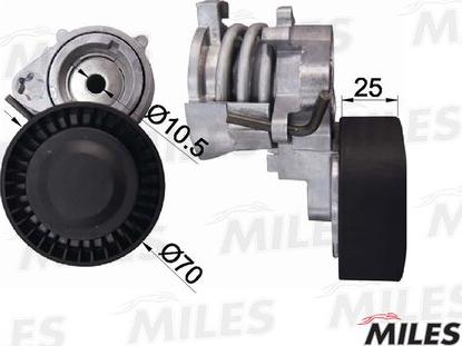 Miles AG00083 - Натяжитель, поликлиновый ремень autospares.lv