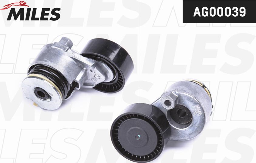 Miles AG00039 - Натяжитель, поликлиновый ремень autospares.lv