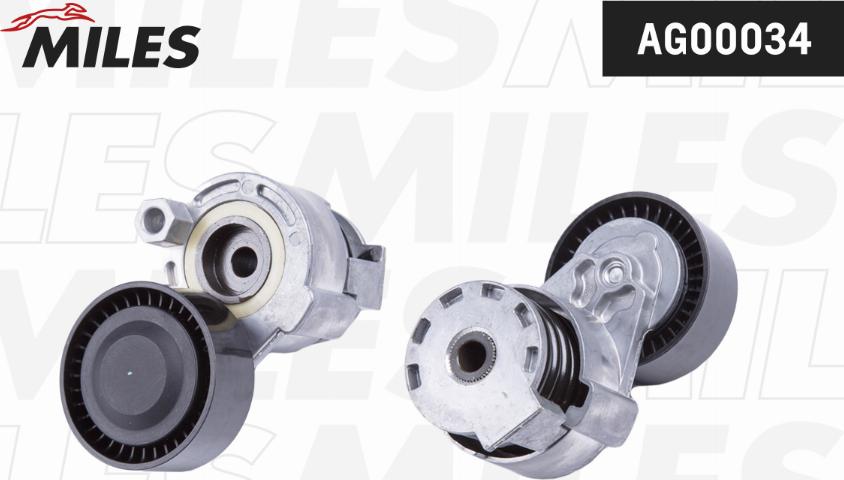 Miles AG00034 - Натяжитель, поликлиновый ремень autospares.lv